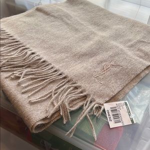Sand color- YSL 100% wool scarf